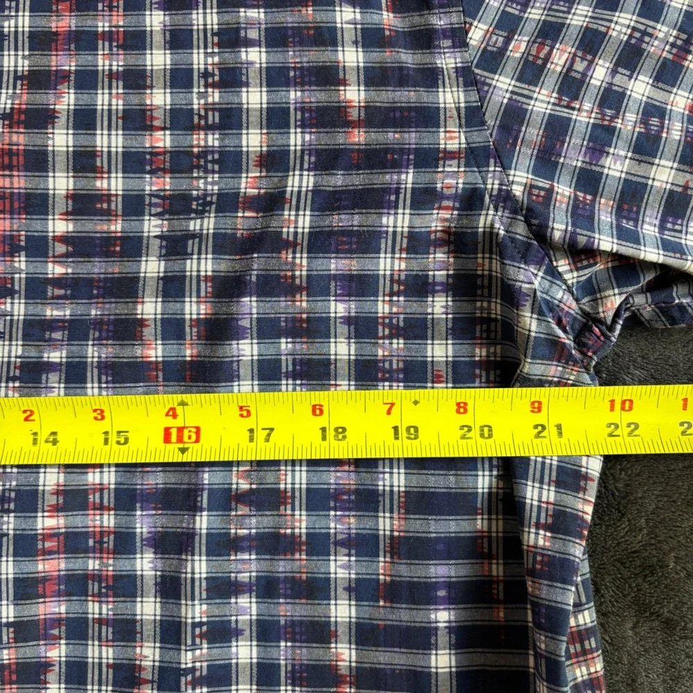 Vicente‎ Black Mens Plaid Check Button Up Shirt Casual Dress Shirt